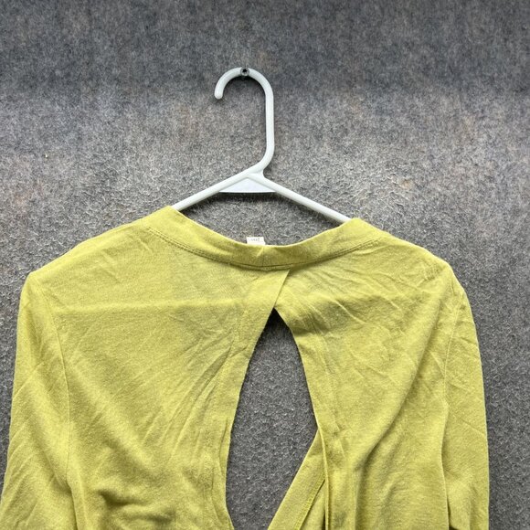 Pilcro And The Letterpress Cardigan Sweater Womens Medium Green Open Back Tie - Picture 6 of 11